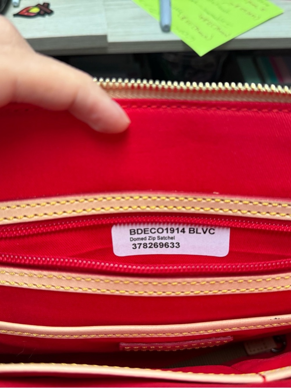 Dooney and Bourke Art Deco Zip Zip Satchel - Picture 4 of 14